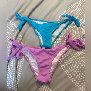 Stylish Blue and Purple Bikini Set
